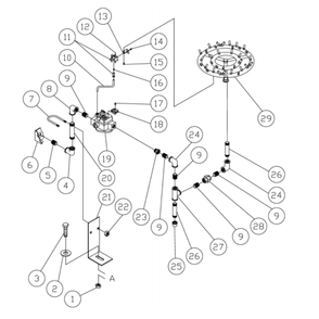 Burner/Piping Diagram and Parts List for HG-3004-0M10  Mi-T-M Pressure Washer