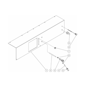 Control Panel Diagram and Parts List for HDC-3505-0K6G  Mi-T-M Pressure Washer