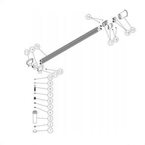 Angled Lance Diagram and Parts List for HG-3004-3460  Mi-T-M Pressure Washer