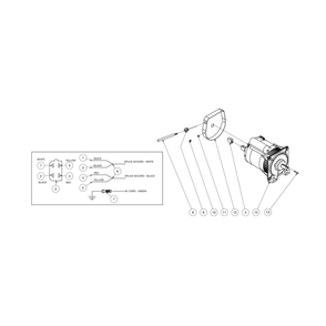 Generator Diagram and Parts List for HDS-3505-0K6G  Mi-T-M Pressure Washer