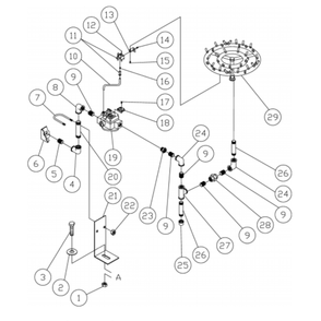 Burner/Piping Diagram and Parts List for HG-2004-0M30  Mi-T-M Pressure Washer