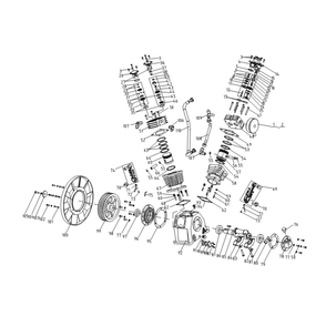 Compressor Pump Diagram and Parts List for ADD-46310-120HM  Mi-T-M Compressor