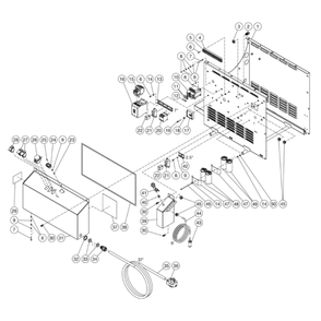 Electric Box Diagram and Parts List for HHS-2004-2E2G  Mi-T-M Pressure Washer