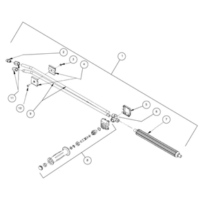 Dual Lance Diagram and Parts List for HHS-3005-1E9A  Mi-T-M Pressure Washer