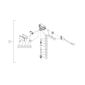 Pressure Switch Diagram and Parts List for HG-2004-3460  Mi-T-M Pressure Washer