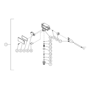 Pressure Switch Diagram and Parts List for HDS-3505-0V6G  Mi-T-M Pressure Washer