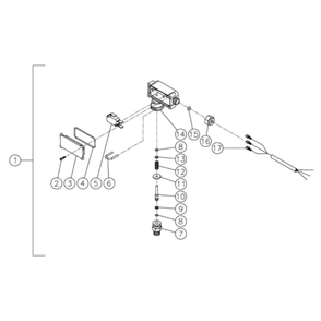 Pressure Switch Diagram and Parts List for HHS-2004-1E2A  Mi-T-M Pressure Washer
