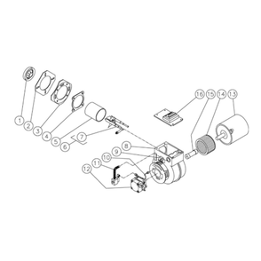 Burner Diagram and Parts List for HHD-3004-0E5G  Mi-T-M Pressure Washer