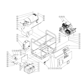 Unit Diagram and Parts List for HDS-3506-0K6A  Mi-T-M Pressure Washer