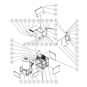 Part Location Diagram of 850-0308 Mi-T-M Cabinet Door Assembly