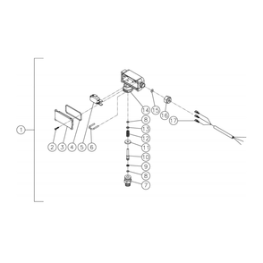 Pressure Switch Diagram and Parts List for HG-3004-1208  Mi-T-M Pressure Washer