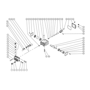 Pump Diagram and Parts List for HHS-1003-2E1G  Mi-T-M Pressure Washer