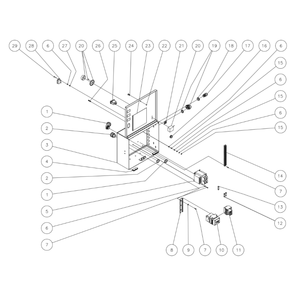 Three Phase Electric Box Diagram and Parts List for HEG  Mi-T-M Pressure Washer