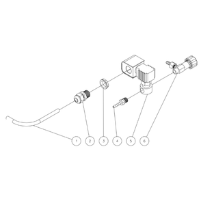 Part Location Diagram of 32-0733 Mi-T-M Detergent Solenoid