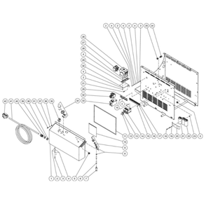 Electric Box Diagram and Parts List for HHS-2004-1E2A  Mi-T-M Pressure Washer