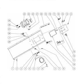 Control Panel Diagram and Parts List for HDS-4005-0H6A  Mi-T-M Pressure Washer