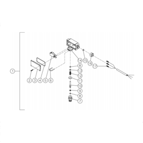 Pressure Switch Diagram and Parts List for HG-2004-1208  Mi-T-M Pressure Washer