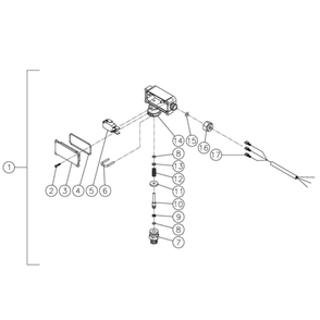Pressure Switch Diagram and Parts List for HHS-3005-1E9A  Mi-T-M Pressure Washer