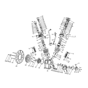 Compressor Pump Diagram and Parts List for AES-20315-120HM  Mi-T-M Compressor