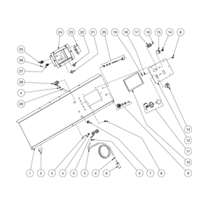 Control Panel Diagram and Parts List for HDS-3505-0V6G  Mi-T-M Pressure Washer