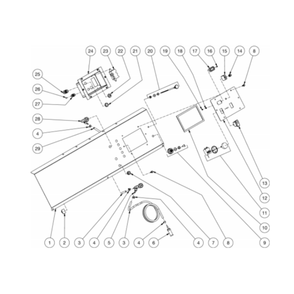 Control Panel Diagram and Parts List for HDS-3506-0K6G  Mi-T-M Pressure Washer