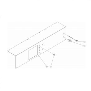 Control Panel Diagram and Parts List for HS-3506-0MGH  Mi-T-M Pressure Washer