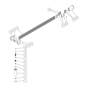 Angled Dual Lance Diagram and Parts List for HS-3006-0MDK  Mi-T-M Pressure Washer