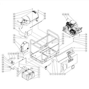Unit Diagram and Parts List for HDS-4005-1H6G  Mi-T-M Pressure Washer