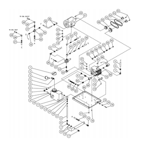 Motor/Pump Diagram and Parts List for HG-2004-0M30  Mi-T-M Pressure Washer