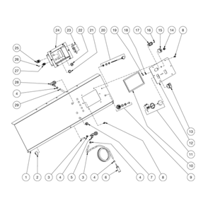 Control Panel Diagram and Parts List for HDS-3505-1H6G  Mi-T-M Pressure Washer