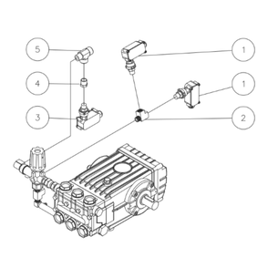 Auto Start/Stop Plumbing Diagram and Parts List for HEG  Mi-T-M Pressure Washer
