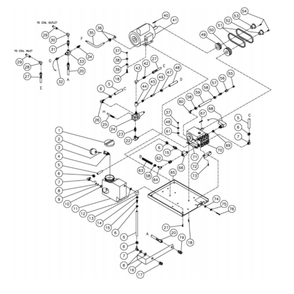 Motor/Pump Diagram and Parts List for HG-3004-0M30  Mi-T-M Pressure Washer