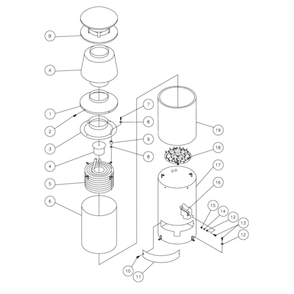 Boiler Diagram and Parts List for HG-2205-0M10  Mi-T-M Pressure Washer