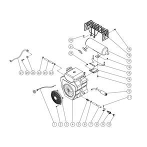Engine Diagram and Parts List for HDS-4005-0K6A  Mi-T-M Pressure Washer