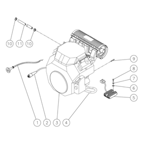 Engine Diagram and Parts List for HS-3505-1MGH  Mi-T-M Pressure Washer