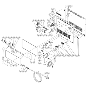 Electric Box Diagram and Parts List for HHS-3005-2E2G  Mi-T-M Pressure Washer