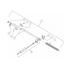 Dual Lance Diagram and Parts List for HDC-3505-0B7G  Mi-T-M Pressure Washer