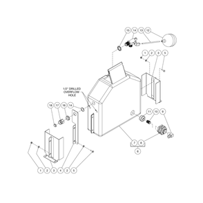 Float Tank Diagram and Parts List for HDS-4005-0B7G  Mi-T-M Pressure Washer