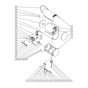 Heat Exchanger Diagram and Parts List for HHD-2004-0E2G  Mi-T-M Pressure Washer