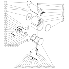 Heat Exchanger Diagram and Parts List for HHS-3004-0E9A  Mi-T-M Pressure Washer