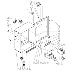 Electric Box Diagram and Parts List for HG-1805-3230  Mi-T-M Pressure Washer
