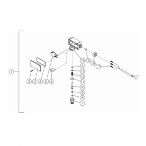 Pressure Switch Diagram and Parts List for HS-3006-0MGD  Mi-T-M Pressure Washer
