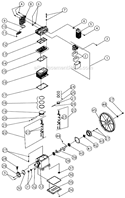 Two Stage Compressor Diagram and Parts List for AC2-PH08-20M S/N 000000-20012166 Mi-T-M Compressor