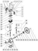 Two Stage Compressor B Diagram and Parts List for AC2-PR09-20M  Mi-T-M Compressor