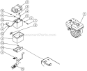 8Hp Honda Electric Start With Battery Option B Diagram and Parts List for AC2-SH08-30M  Mi-T-M Compressor