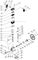 Two Stage Compressor A Diagram and Parts List for AC2-SR09-30M  Mi-T-M Compressor