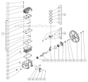 Single Stage Compressor Diagram and Parts List for AG1-PR07-08M  Mi-T-M Generator