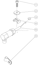 Single Stage Air Throttle Assembly Diagram and Parts List for AM1-PR07-20M  Mi-T-M Compressor