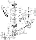 Two Stage Compressor Diagram and Parts List for AM2-P305-30M  Mi-T-M Compressor