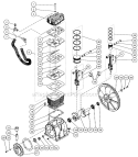 Two Stage Compressor Diagram and Parts List for AM2-PH09-08M  Mi-T-M Compressor